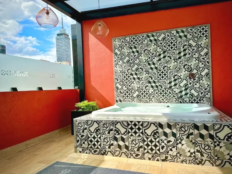 Barrio Downtown Mexico City Hostel con Jacuzzi Privado en la Terraza