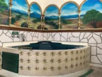 Jacuzzi Grande de color azul Mesón Yollotl Puebla