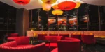 Sala romántica con sofás de color rojo JF Grand Puebla