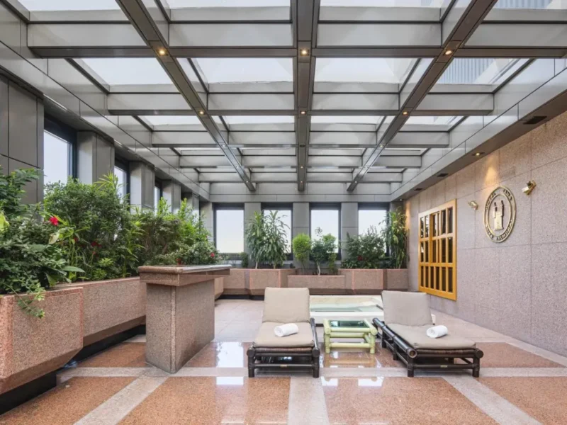 Terraza con Piscina Privada de la Suite del Exe Alameda Reforma CDMX